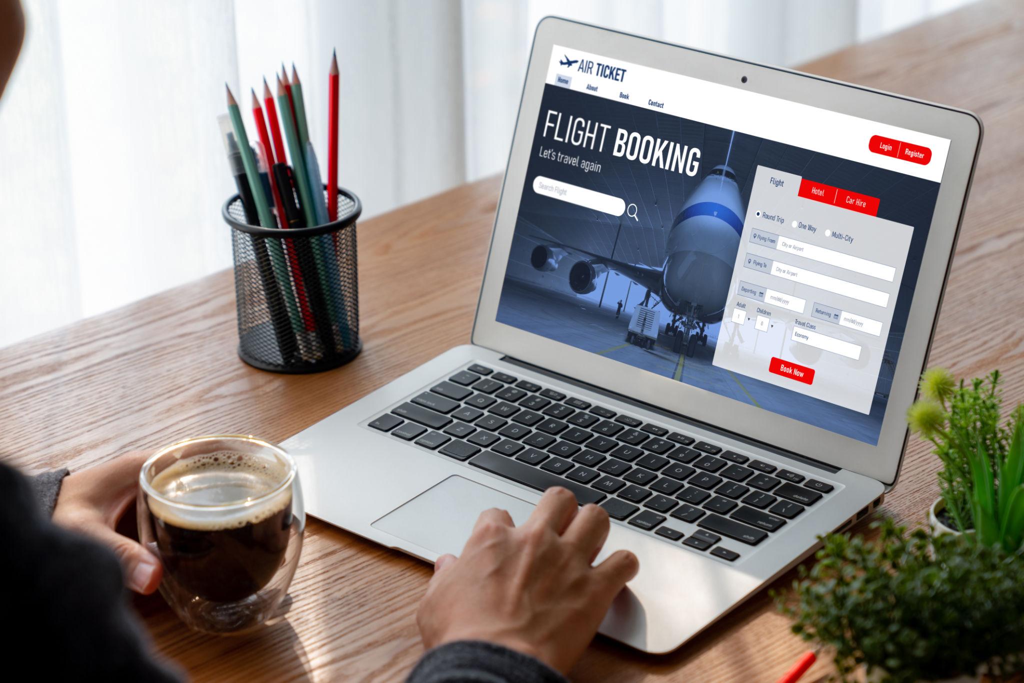 AI travel booking integration showing chatbot-based travel planning interface
